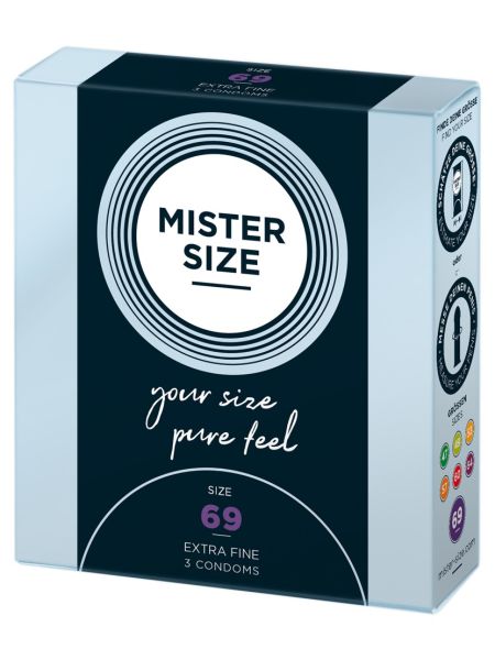 Prezerwatywy dopasowane Mister Size 69 mm 3 szt - 3
