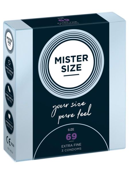 Prezerwatywy dopasowane Mister Size 69 mm 3 szt - 2
