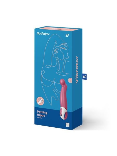 Zakrzywiony wibrator punktu G Satisfyer Petting Hippo