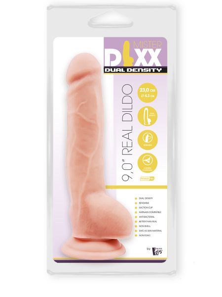 Dildo duże żylaste penis z mocną przyssawką 23 cm - 9