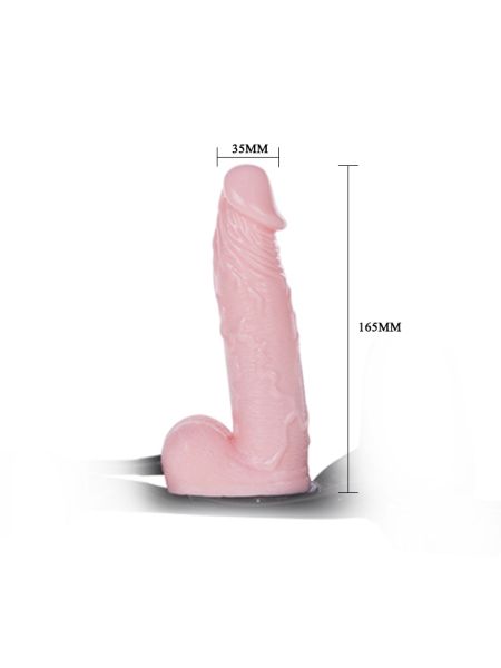 Nadmuchiwany powięszany strap-on penis dildo 16cm - 6