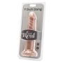 Naturalne dildo żyły mocna przyssawka penis 18cm - 4