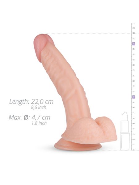 Naturalne realistyczne dildo penis przyssawka 22cm - 4