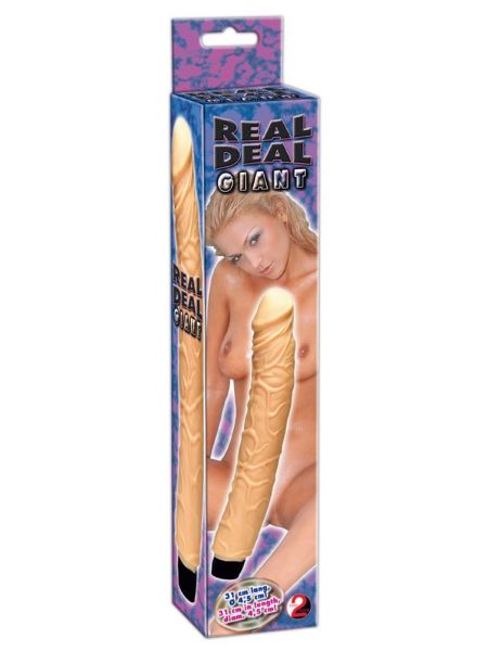 Naturalny długi penis wibrator realistyczny 31cm - 2