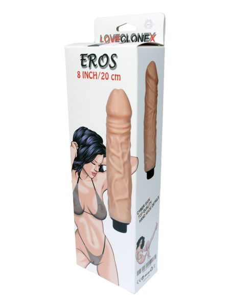 Naturalny kształ wibrator penis sex żyłki 23cm - 5