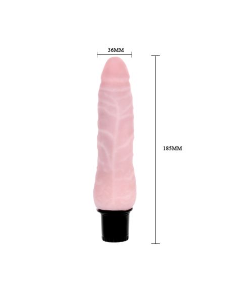 Naturalny kształt materiał wibrator sex penis 23cm - 3