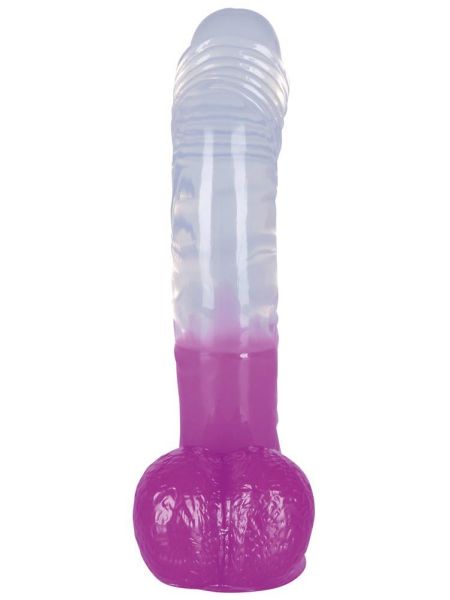 Naturalny kształt rozmiar penis dildo z jądrami 19 - 5