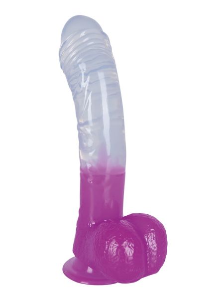 Naturalny kształt rozmiar penis dildo z jądrami 19 - 2