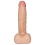 Dildo penis z rotacją i przyssawką jądrami 23cm - 7