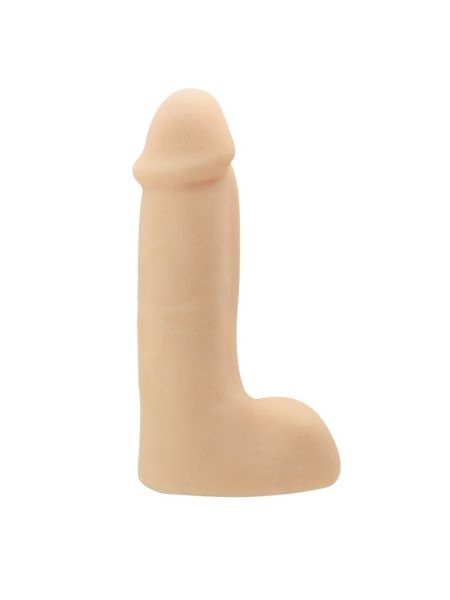 Naturalny penis z jądrami miękki elastyczny 18cm