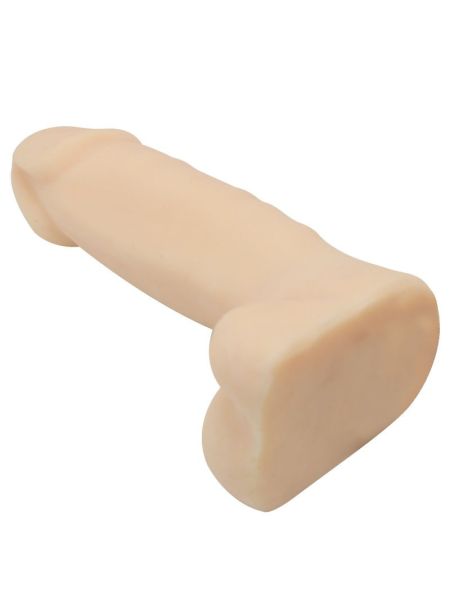 Naturalny penis z jądrami miękki elastyczny 18cm - 2