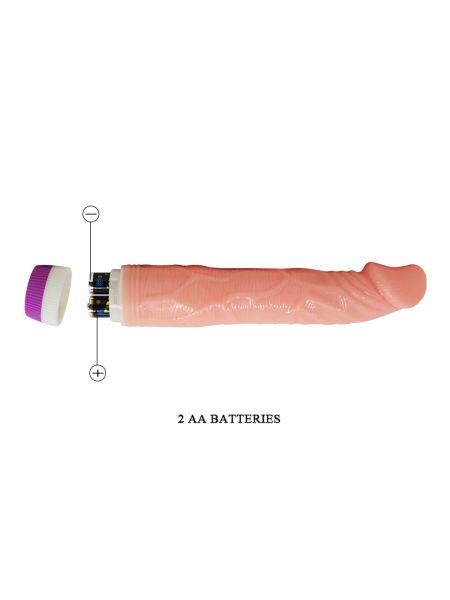 Naturalny realistyczny wibrator jak żywy penis 22c - 6