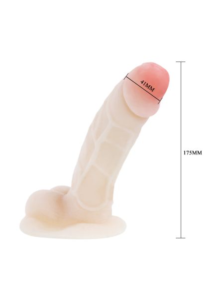 Naturalny realistyczny wibrator penis pilot 18cm - 4