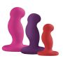 Nexus - G-Play Trio Plus Unisex Vibrator Pack S/M/L Pink Red Purple - 3