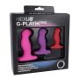 Nexus - G-Play Trio Plus Unisex Vibrator Pack S/M/L Pink Red Purple - 4