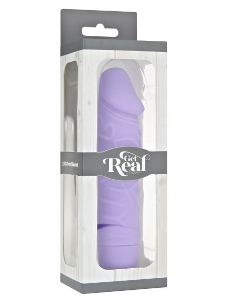 Nieduży silikonowy wibrator prawdziwy penis 15cm - 2