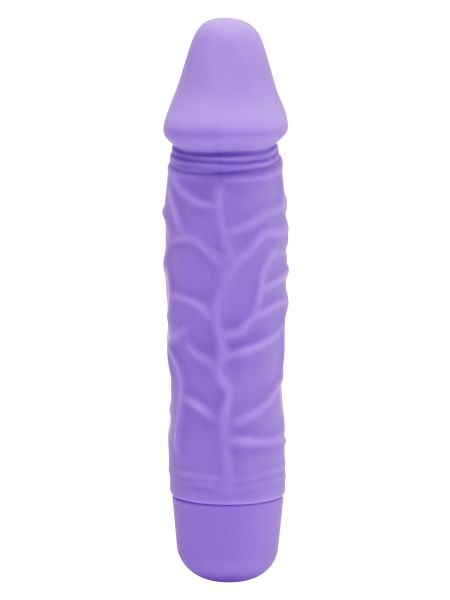 Nieduży silikonowy wibrator prawdziwy penis 15cm - 3