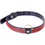 Obroża erotyczna fetysz bdsm skórzana choker 2 cm - 2