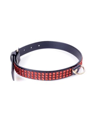 Obroża erotyczna fetysz bdsm skórzana choker 2 cm - image 2