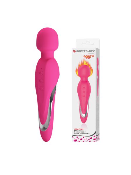 Masażer łechtaczki podgrzewany body wand Pretty Love Michael - 6