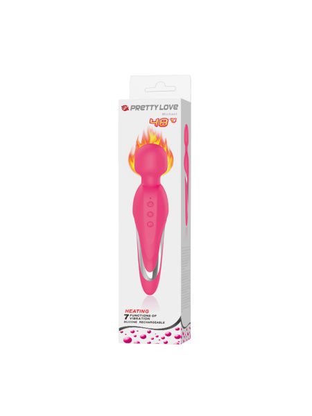 Masażer łechtaczki podgrzewany body wand Pretty Love Michael - 7