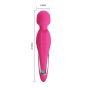 Masażer łechtaczki podgrzewany body wand Pretty Love Michael - 9