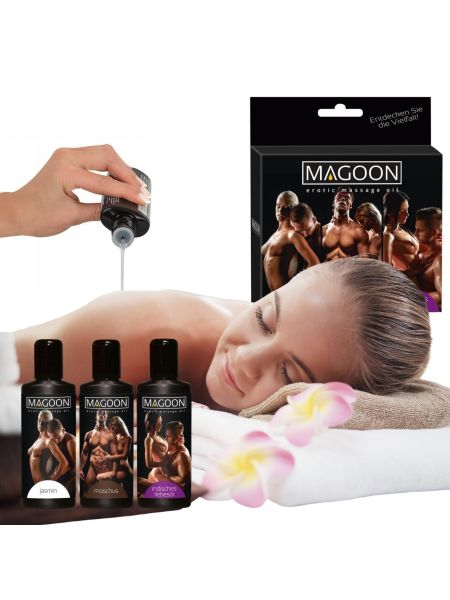 Olejek do masażu erotycznego zestaw 3 sex olejków