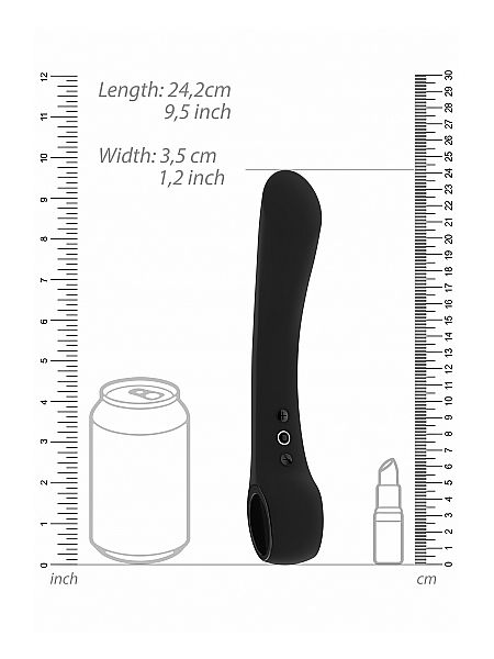 Ombra - Bendable Vibrator Punkt G - Black - 5