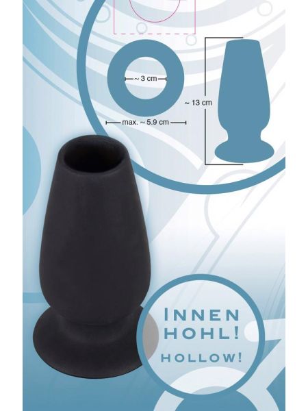 Otwarty korek analny plug tunel sex zatyczka 13cm - 15