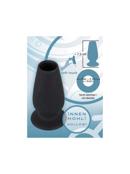 Otwarty korek analny plug tunel sex zatyczka 7cm - 11