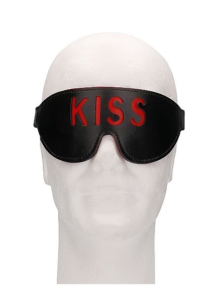 Maska erotyczna na oczy Ouch! Blindfold KISS Czarna