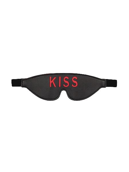 Maska erotyczna na oczy Ouch! Blindfold KISS Czarna - 3