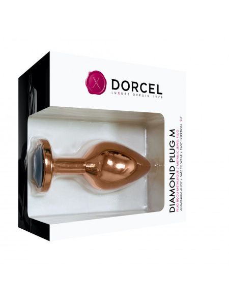 Metalowy korek analny Dorcel Diamond Plug M - 4