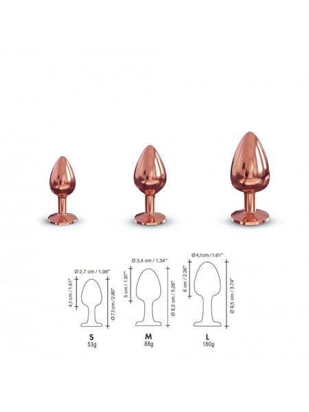 Metalowy korek analny Dorcel Diamond Plug M - 7