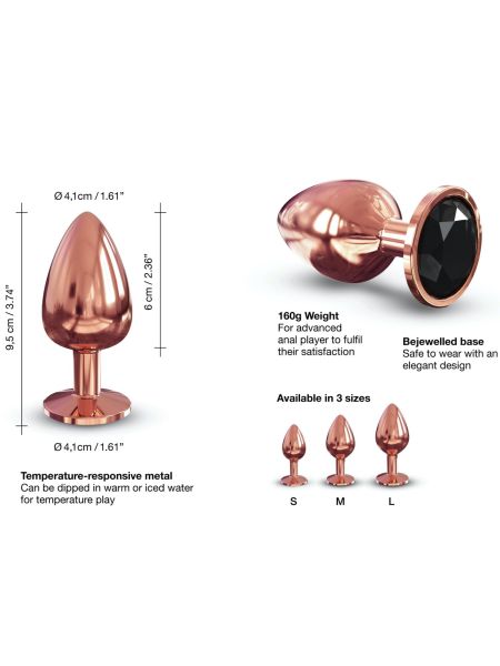 Metalowy korek analny Dorcel Diamond Plug L - 6