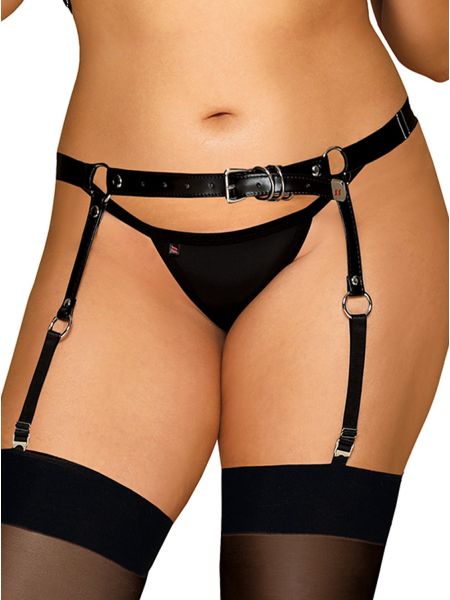 Pas do pończoch paseczki erotyka bdsm a756 xl/xxl