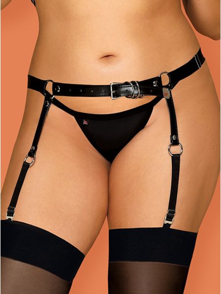 Pas do pończoch paseczki erotyka bdsm a756 xl/xxl - 4