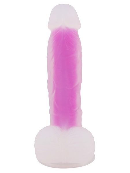 Penis dildo na przyssawce miękki naturalny 17cm - 6