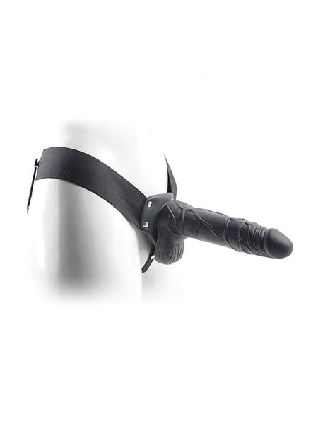 Penis dla mężczyzn kobiet strapon pusty sex 20cm - 6