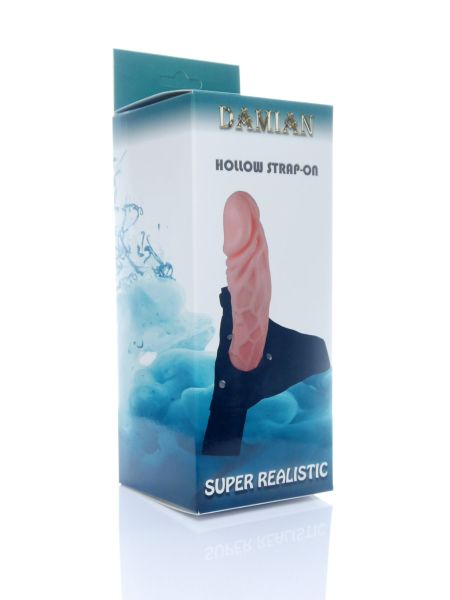 Penis na szelkach sex proteza pusta strapon 16cm - 2