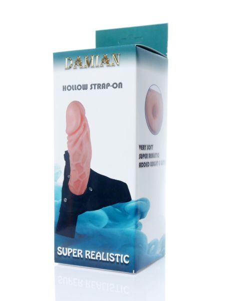 Penis na szelkach sex proteza pusta strapon 16cm - 9