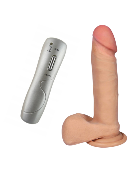 Dildo z wibracjami realistyczne sztuczny penis pilot - 5