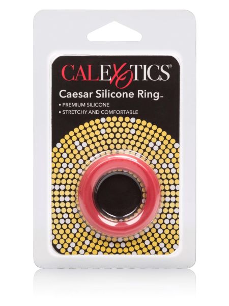 Pierścień-CAESAR SILICONE RINGS RED - 3