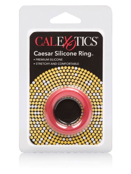 Pierścień-CAESAR SILICONE RINGS RED - 4