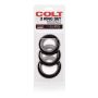 Pierścień-COLT 3 RING SET BLACK - 5