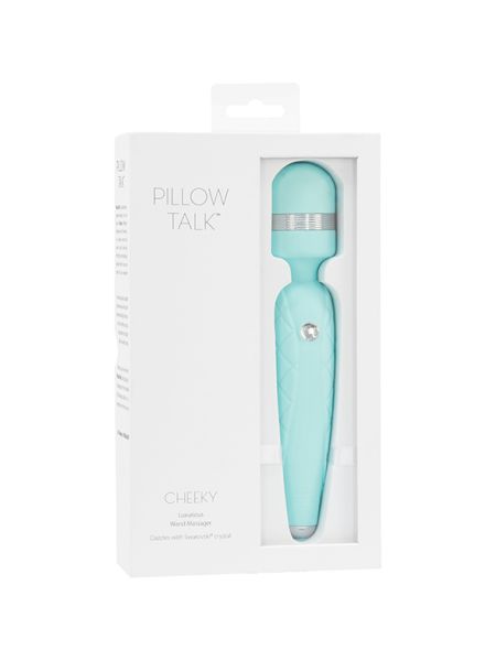 Pillow Talk - Cheeky Wand Massager Teal - 6