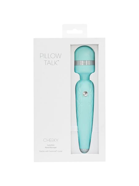 Pillow Talk - Cheeky Wand Massager Teal - 7