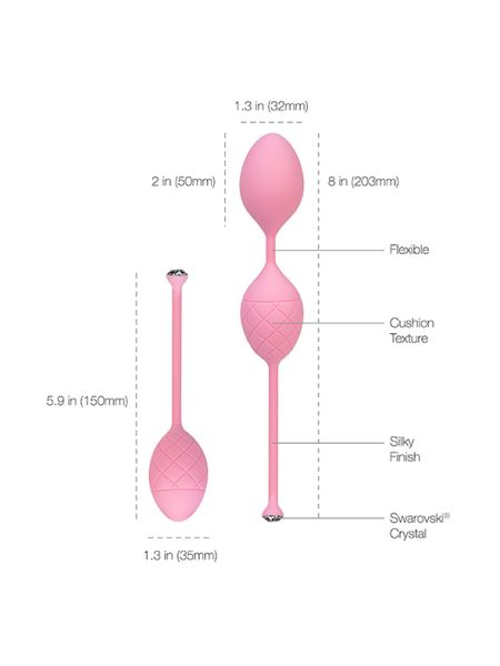 Pillow Talk - Frisky Pleasure Balls Pink - 4