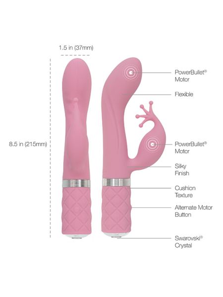 Pillow Talk - Kinky Rabbit & G-Spot Vibrator Pink - 4