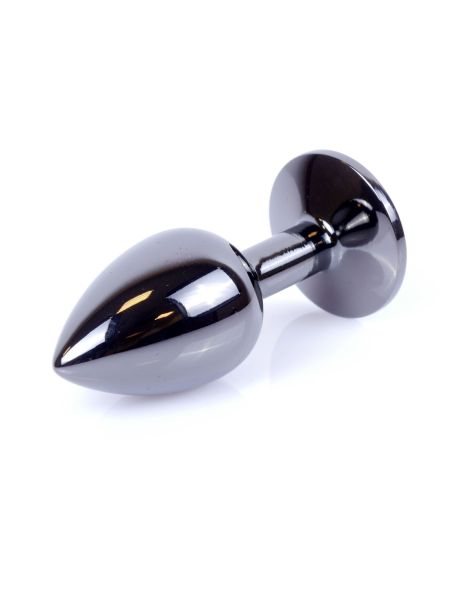 Plug korek analny stalowy z kryształem 2,7cm - 3
